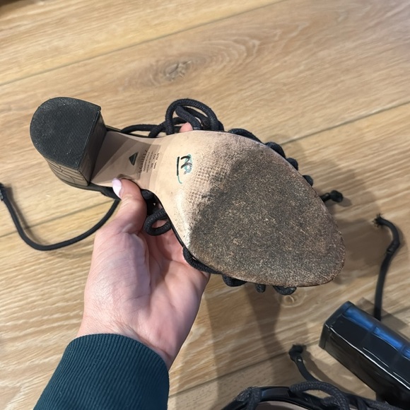 Schutz block heel black Strappy shoes size EUR 40 - Picture 6 of 11